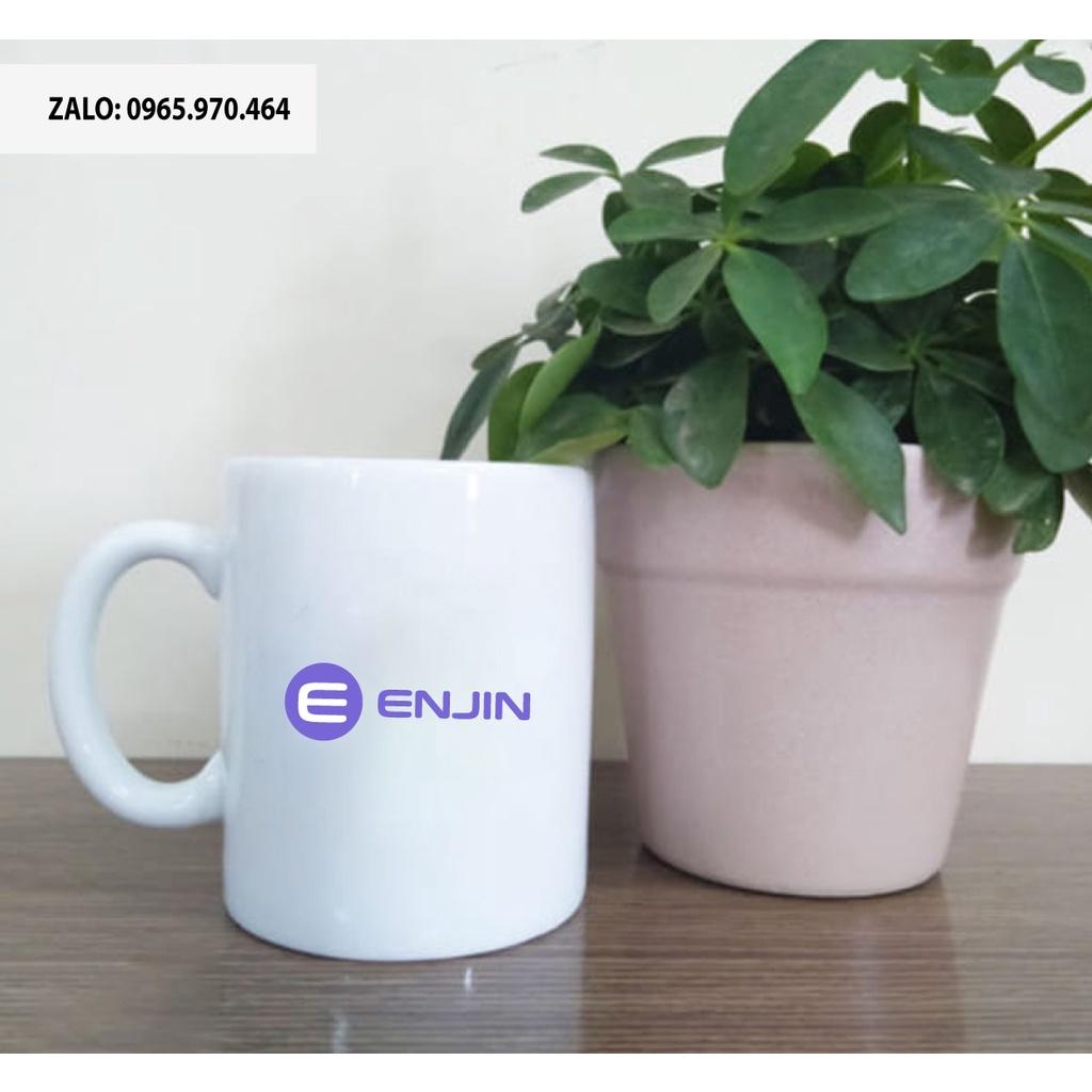 Ly Sứ Có Quai Họa Tiết Đồng Coin ENJIN - In hình lên ly sứ, cốc theo yêu cầu của bạn - IN HÌNH LÊN LY LỚP, CÔNG TY