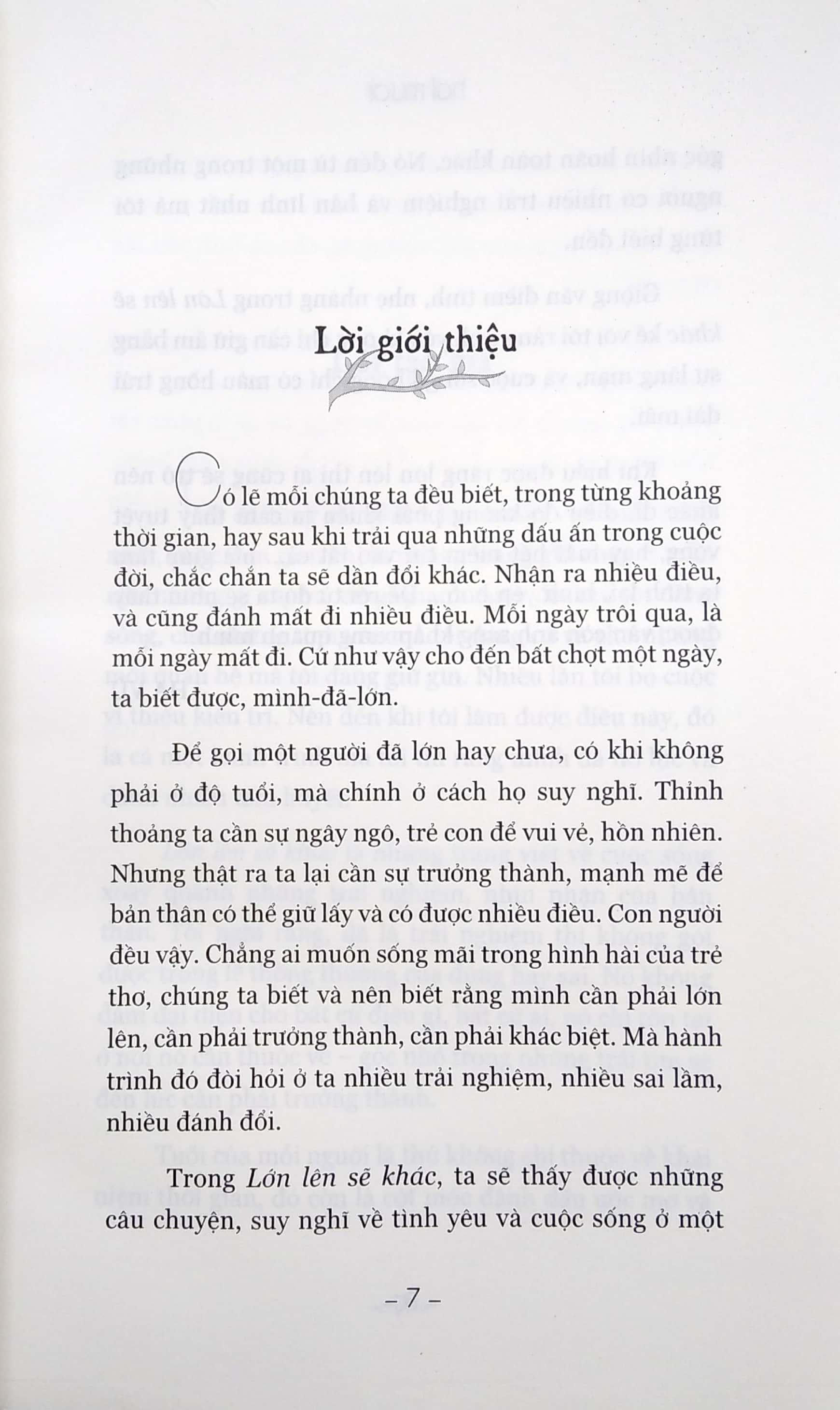 Lớn Lên Sẽ Khác (Tái Bản)