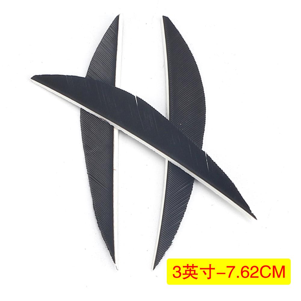 50pcs Archery Arrow Feather 3inch Feathers tự nhiên Feathers Wing Fletching truyền thống Color: Purple