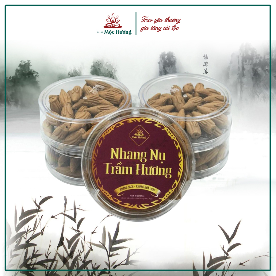 Nụ trầm hương nhang sạch Mộc Hương nhang xanh 100% trầm nguyên chất tự nhiên - 20 Nụ dùng thử