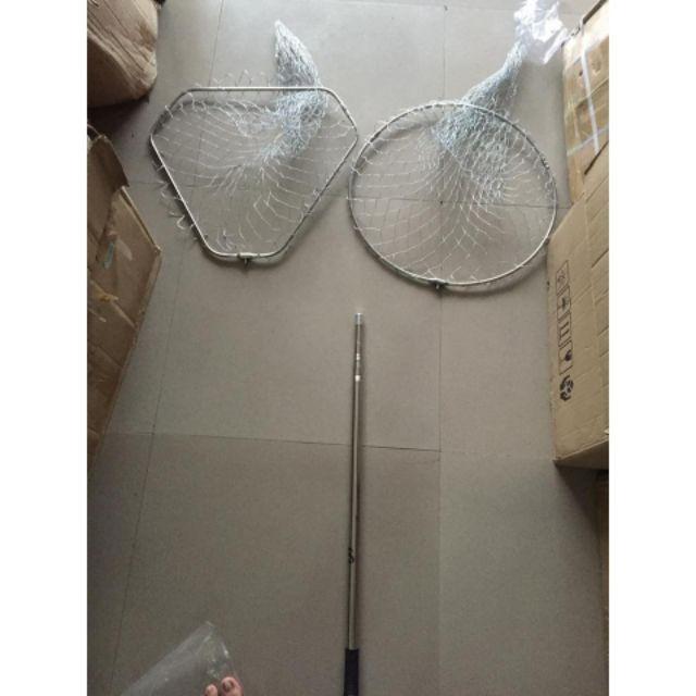 Vợt vớt cá inox dài 1m9, 2m1, 2m5, 3m