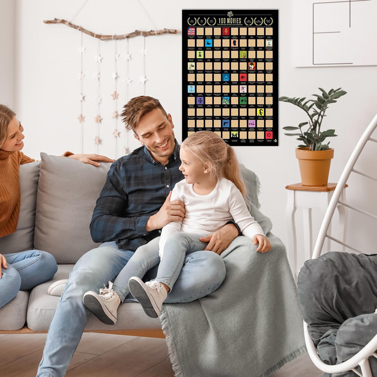 Áp phích giới thiệu 100 bộ Phim kích thước 594 * 420mm