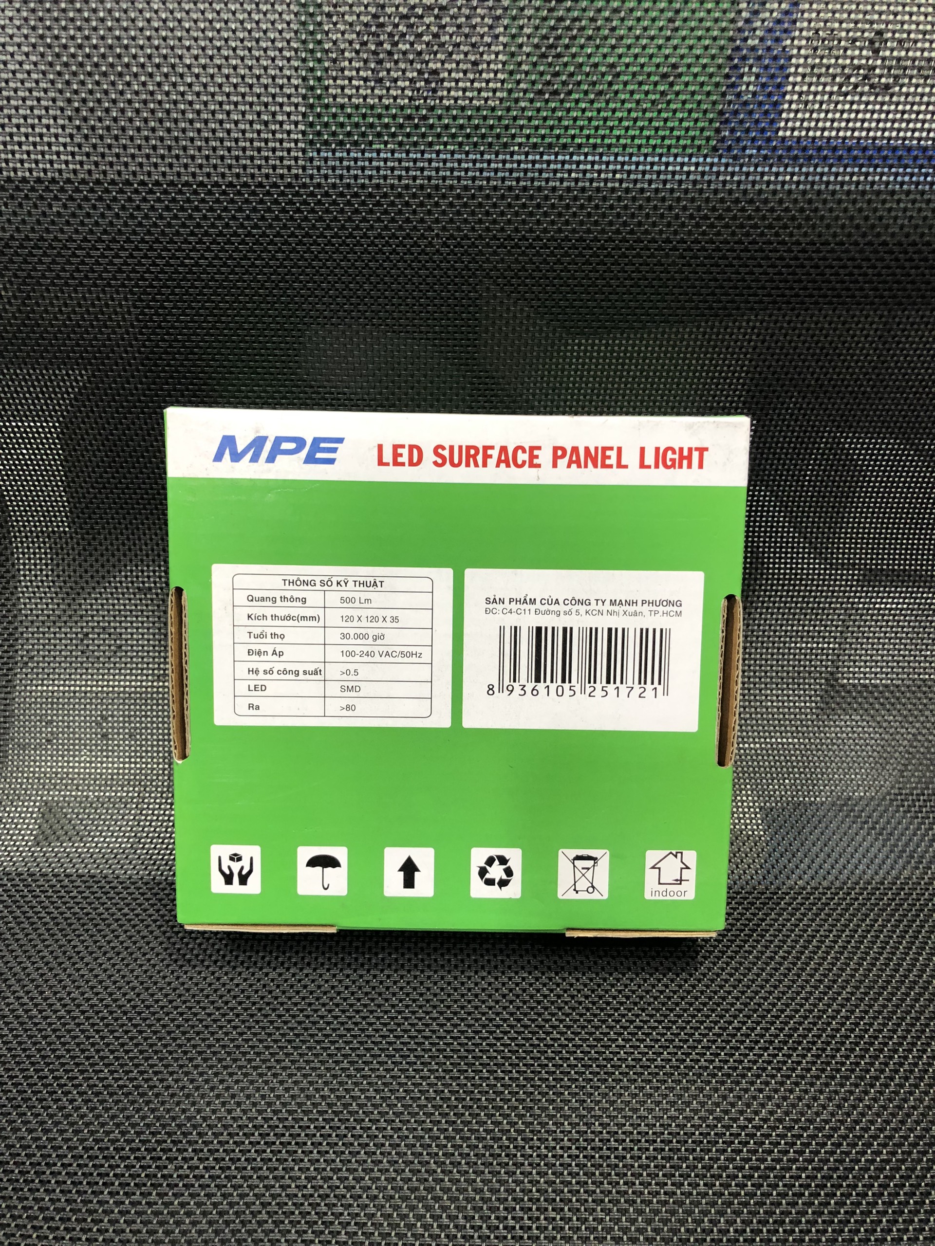 Đèn led panel ốp trần nổi tròn công suất 6W MPE (2 loại ánh sáng trắng và vàng)