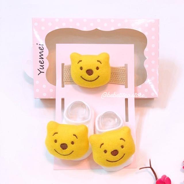 Set Tất Vớ Thú Và Băng Đô Cho Bé Sơ Sinh Bebé Tí Tẹo