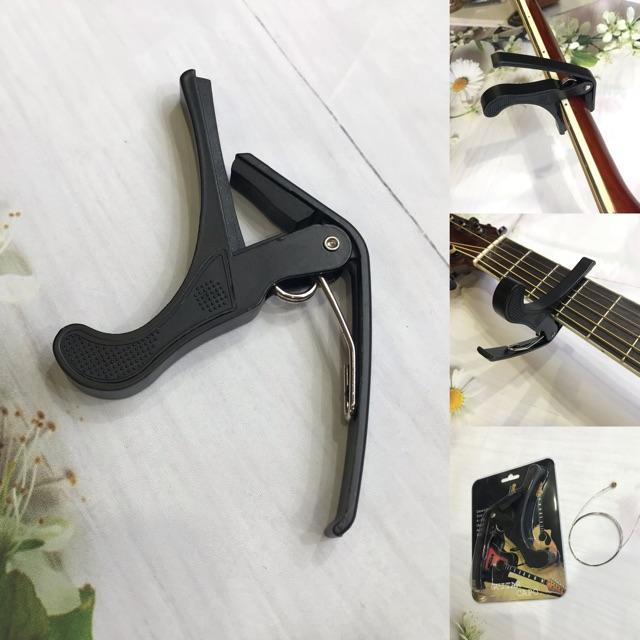 Compo 4 phụ kiện cần thiết cho guitar - tuner, capo, phím, dây