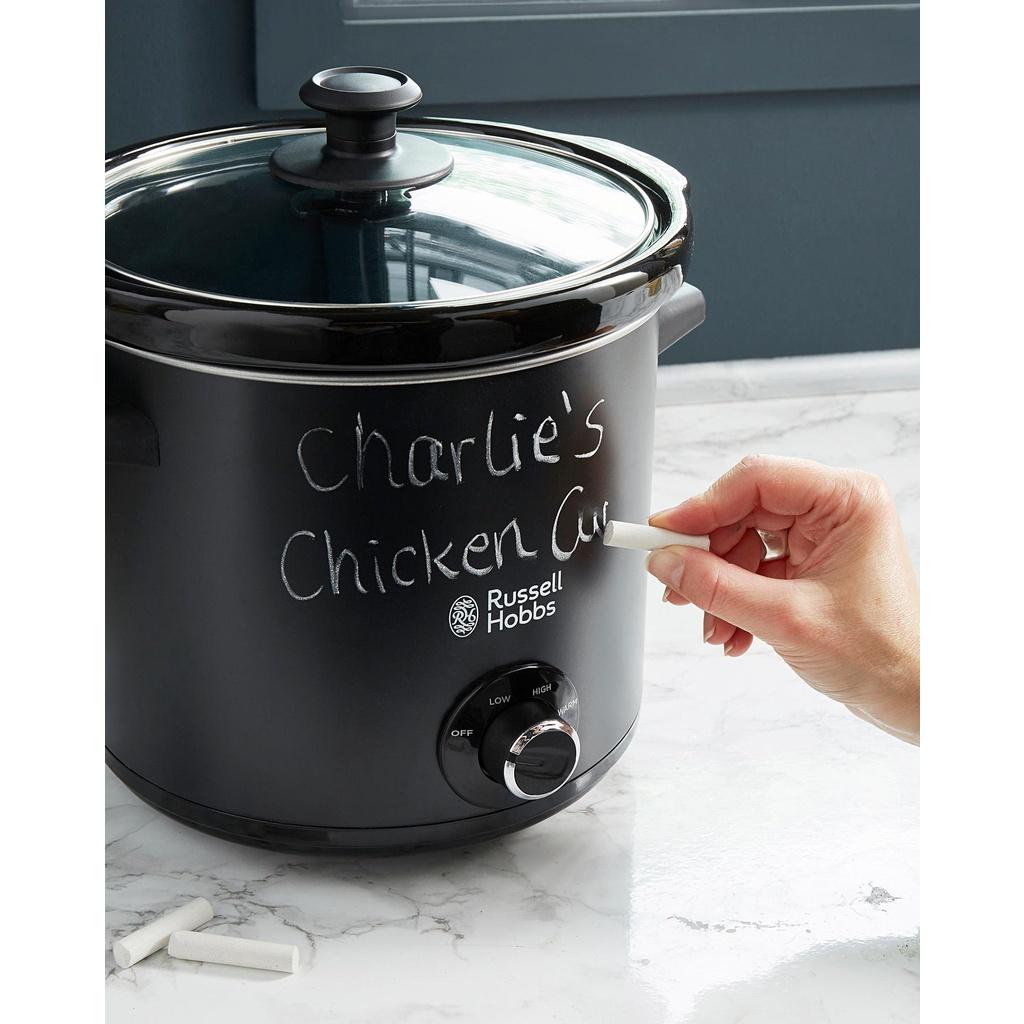 Nồi Nấu Chậm Russell Hobbs Chalkboard, Nồi Kho Cá, Nồi Nấu Cháo, Nồi Hầm Đa Năng, Dung Tích 3.5L, Nhập Đức