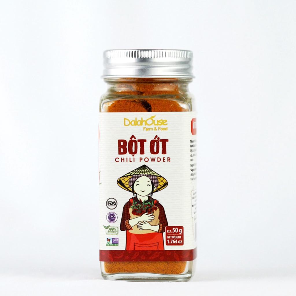 Bột Ớt Sấy Lạnh Dalahouse 50 Gram, Bột Gia Vị Hữu Cơ Nguyên Chất Công Nghệ Tiêu Chuẩn Châu Âu - Hỗ Trợ Ngăn Ngừa Ung Thư Dạ Dày và Tuyến Tiền Liệt, Kiểm Soát Insulin Trong Máu, Tốt Cho Người Tiểu Đường, Nâng Cao Hệ Miễn Dịch, Hỗ Trợ Giảm Cân, Đốt Mỡ Thừa