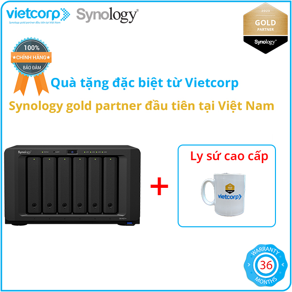 Thiết Bị Lưu Trữ Qua Mạng NAS Synology DS1621+ - Hàng Chính Hãng