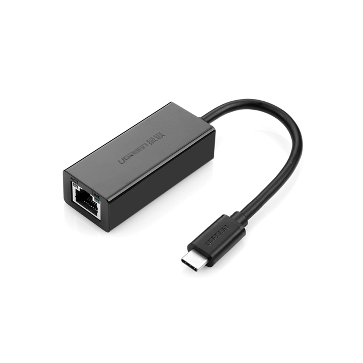 Cáp USB Type-C To Lan Gigabit 10/100/1000 Ugreen 50307- Tặng Dây Lan 2M - Hàng Chính Hãng