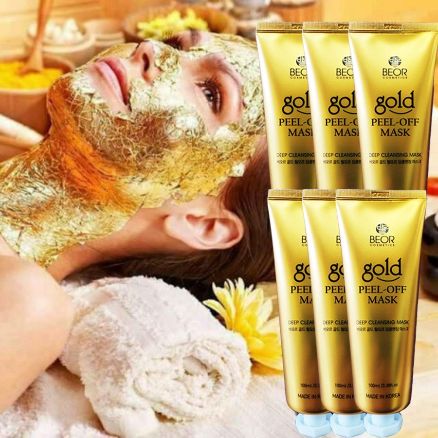 MẶT NẠ GEL NANO VÀNG 24K (BEOR GOLD PEEL-OFF DEEP CLEANSING MASK PACK)