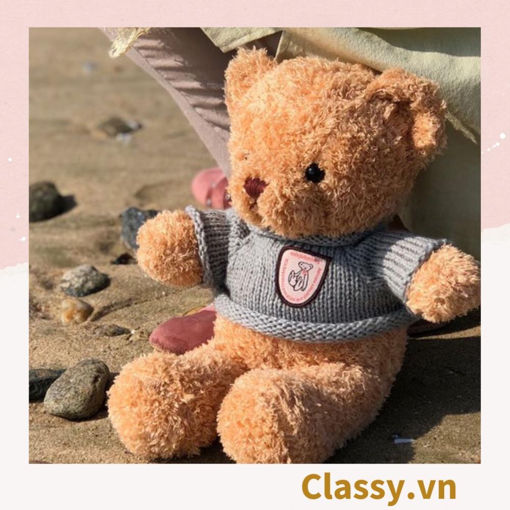 Gấu bông Teddy Classy mặc áo siêu êm siêu mịn B1375 B1376