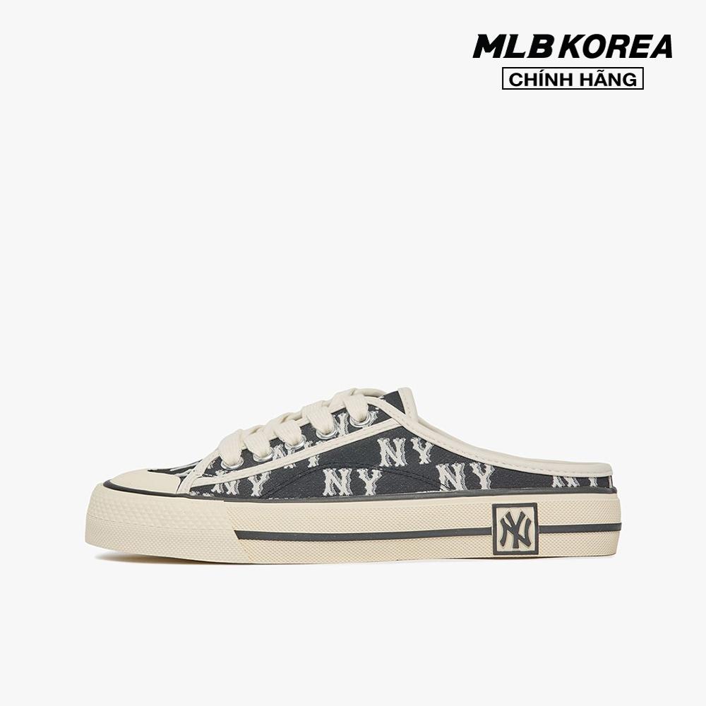 MLB - Giày mules unisex đế bệt thời trang Monogram 3AMUPBM3N