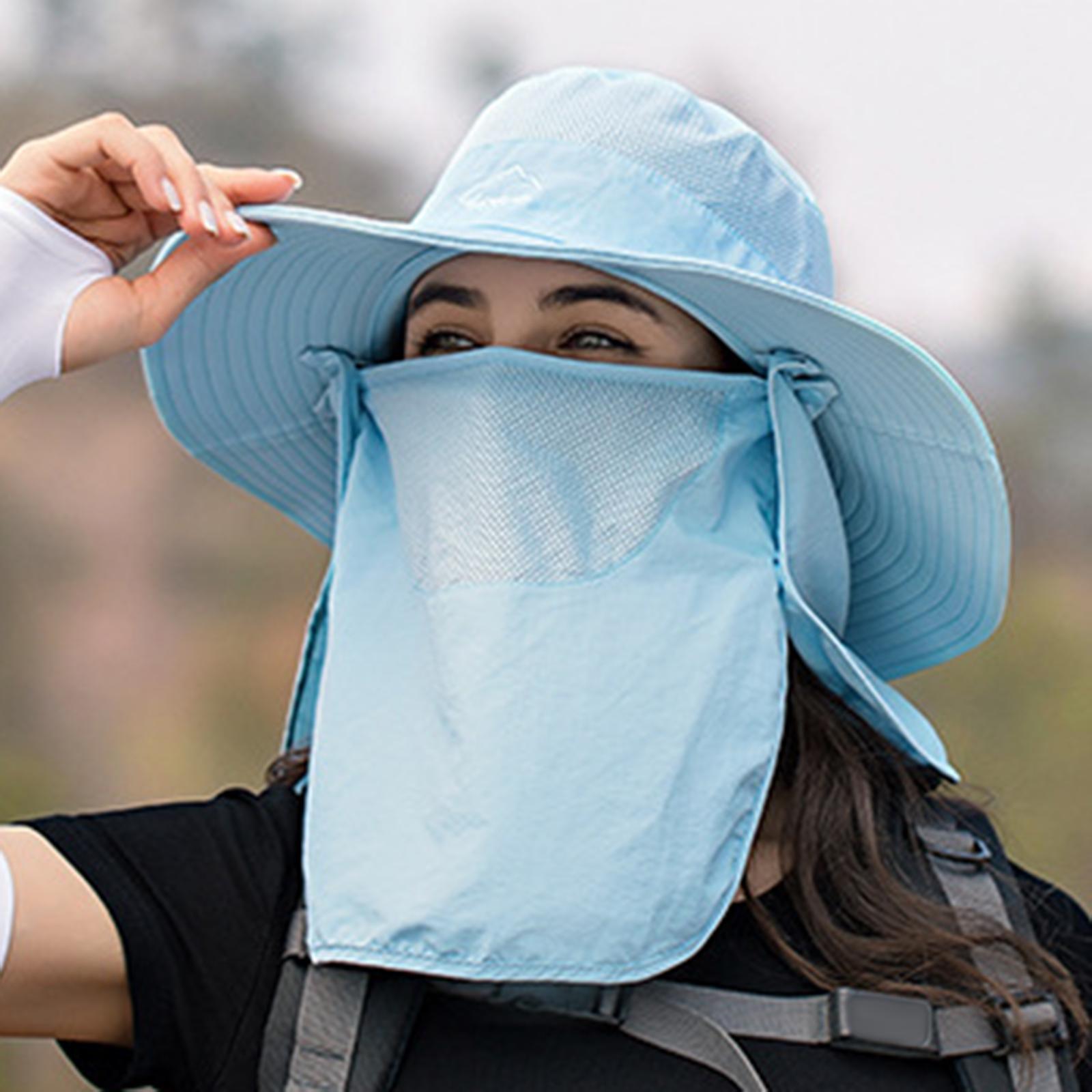 Sombrero Hats Neck Face Flap Sun Protective for Hiking Travel Vocation