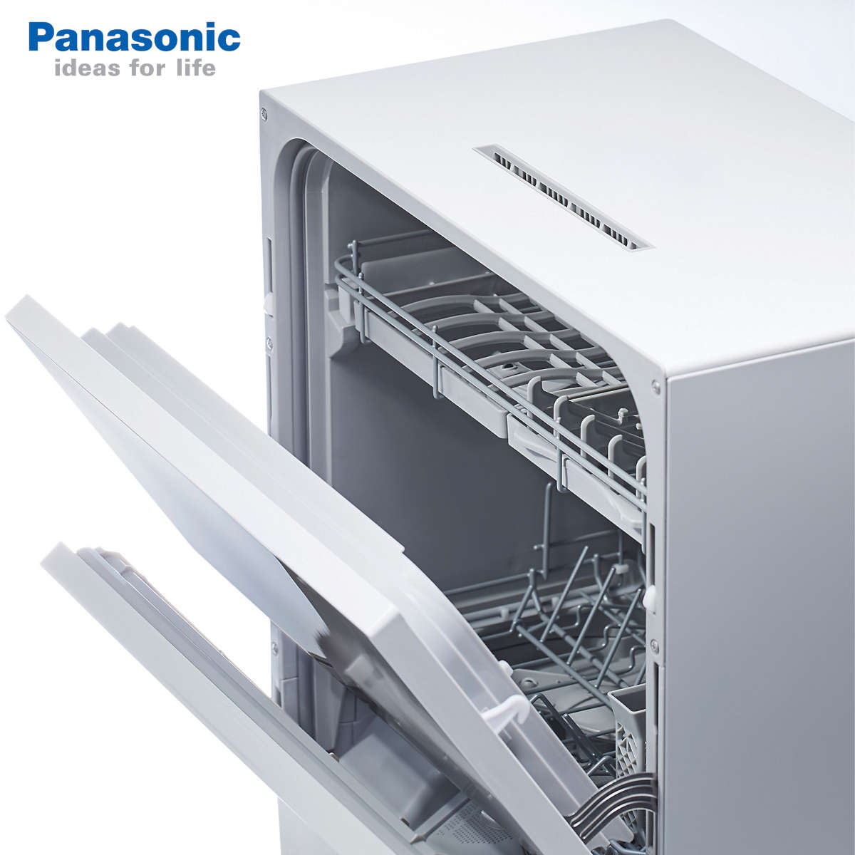 Máy rửa chén bát để bàn Nhật Bản Panasonic NP-TH1WEVN có chức năng sấy khô, bảo hành 12 tháng - Hàng chính hãng