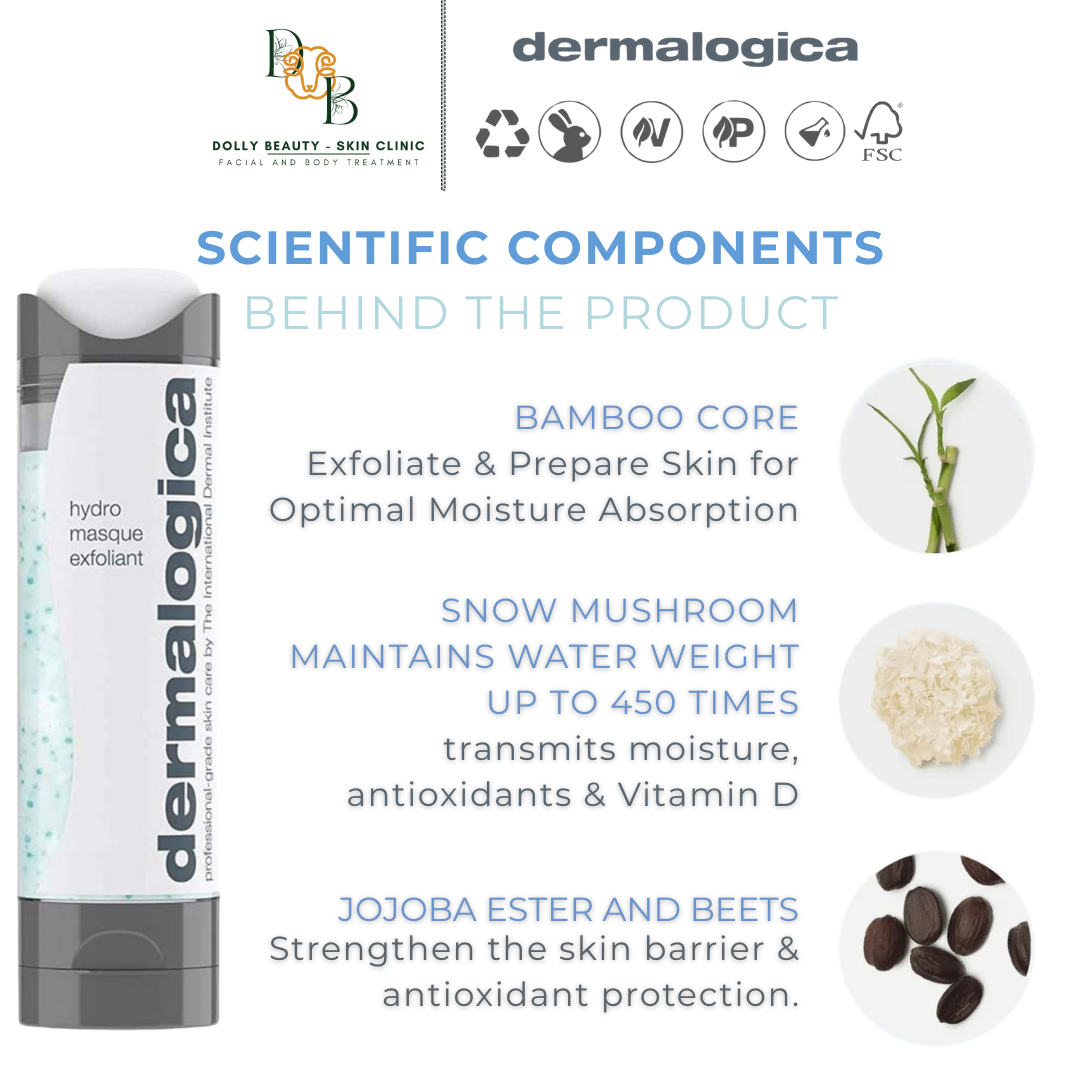 Mặt nạ tẩy da chết cấp ẩm HYDRO MASQUE EXFOLIANT của Dermalogica - Dolly Beauty