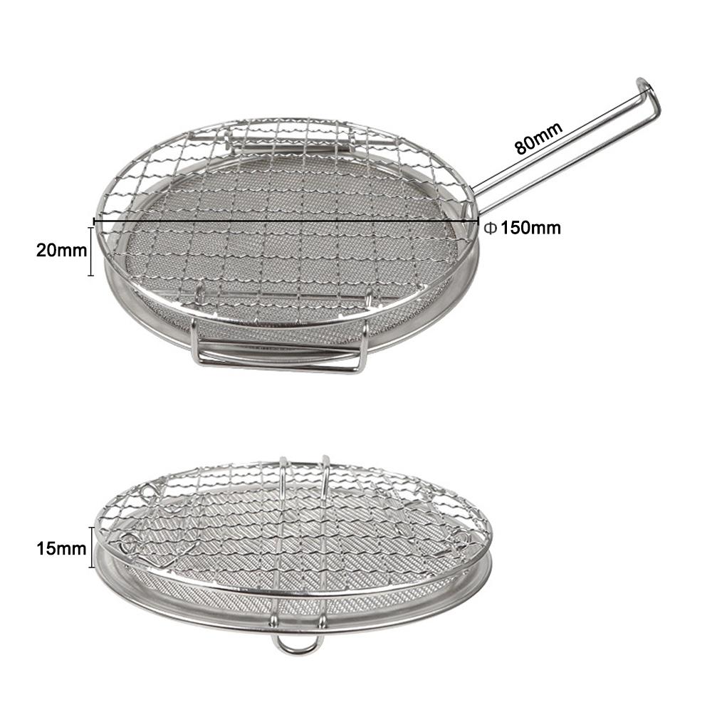 Portable StoveTop Grill Net Mini Foldable Furnace Grill Rack Barbecue Toast Baking Holder Heating Bracket Outdoor BBQ Cooking Tools