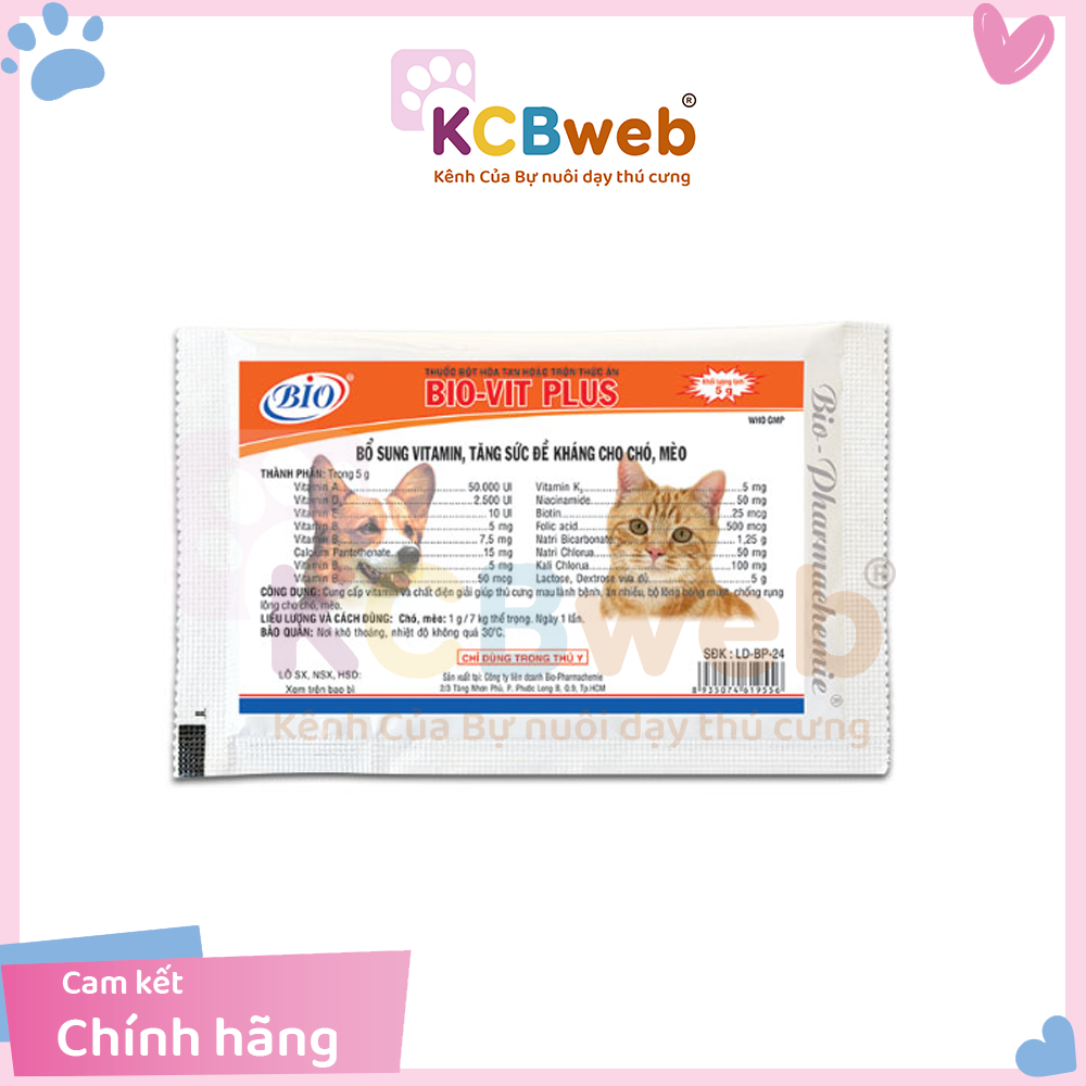 Vitamin cho thú cưng thương hiệu Bio 5g