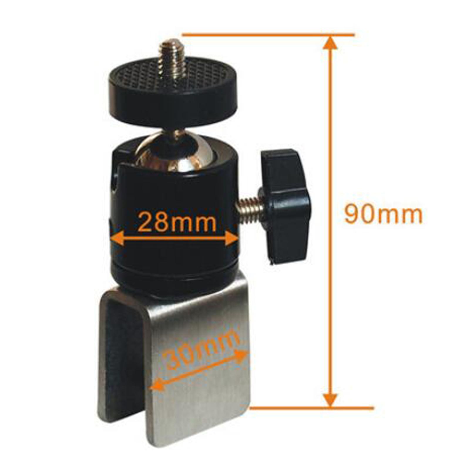 Camera Ball Head Mount 1/4 Interface for DSLR Cameras Flash Light