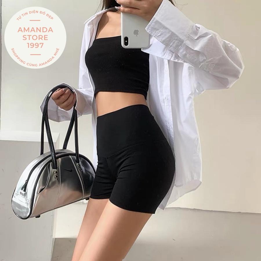 Quần legging đùi ngố cá tính co giãn. Quần legging ngố co giãn thấm hút mồ hôi tốt nhiều size