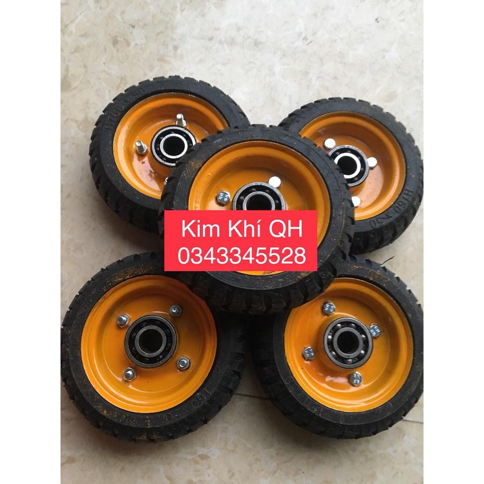 Bánh xe cao su đúc đường kính 16 cm