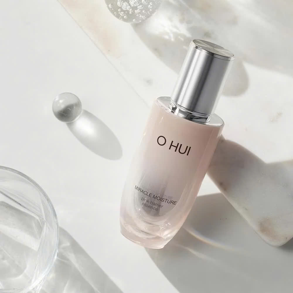 Tinh Chất Dưỡng Ẩm Ohui Miracle Moisture Pink Barrier Essence 20ml tách set