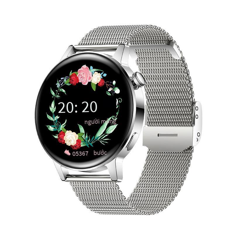 Đồng hồ đeo tay nữ AK03 phong cách mới nhất, đồng hồ thông minh thanh toán cuộc gọi Bluetooth, đồng hồ nghe nhạc sức khỏe nhịp tim