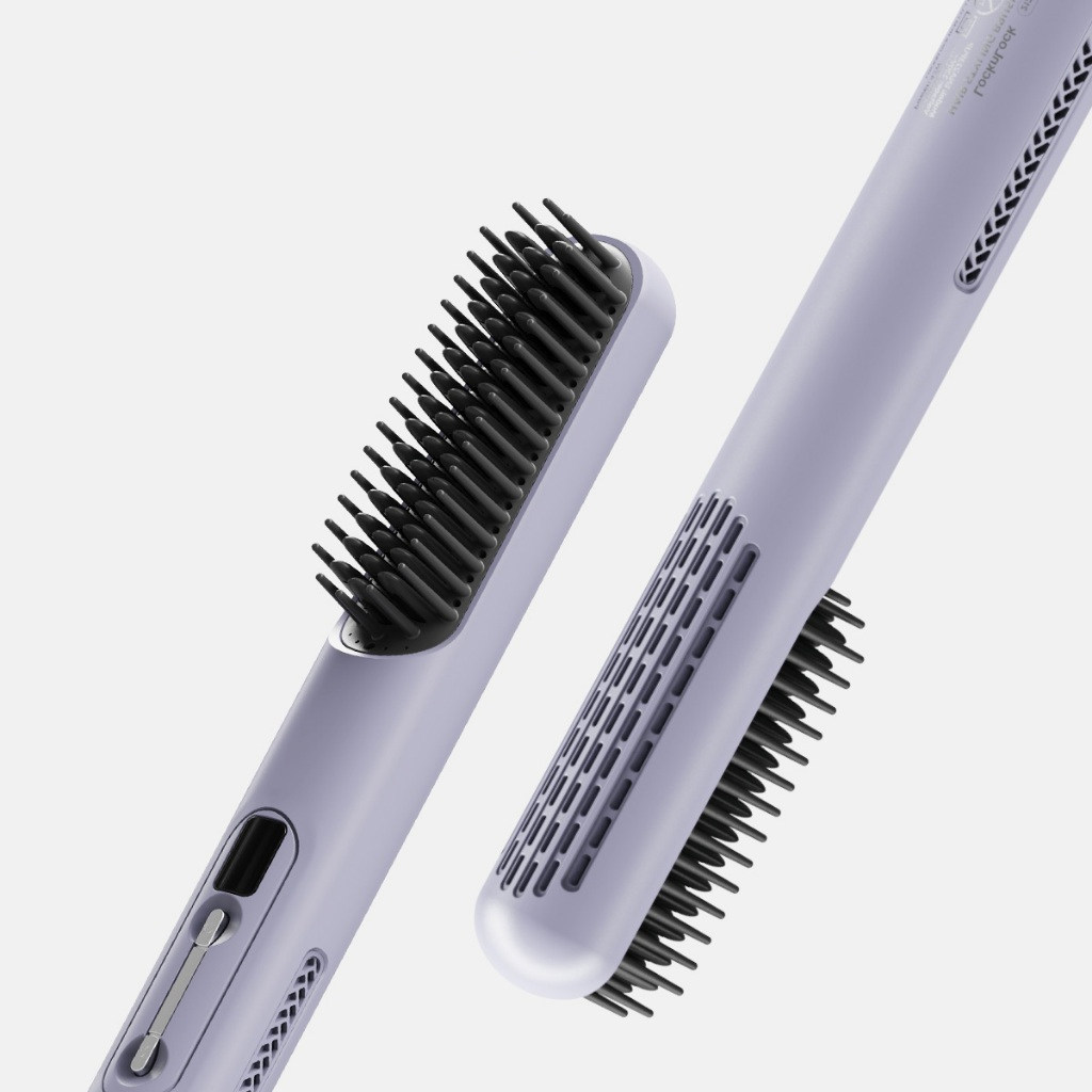 Lược Điện Tạo Kiểu Tóc Ion Âm LocknLock Hair Styling Brush ENA223PUP 43W, Hàng Chính Hãng - JoyMall