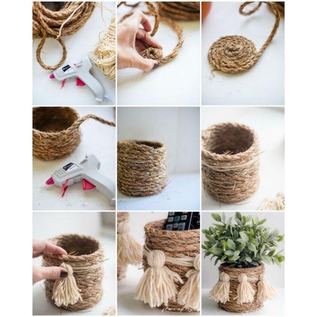 Size 4mm- 10 mét Dây thừng gai nhiều trang trí hanmade, decor, đồ cào móng cho mèo
