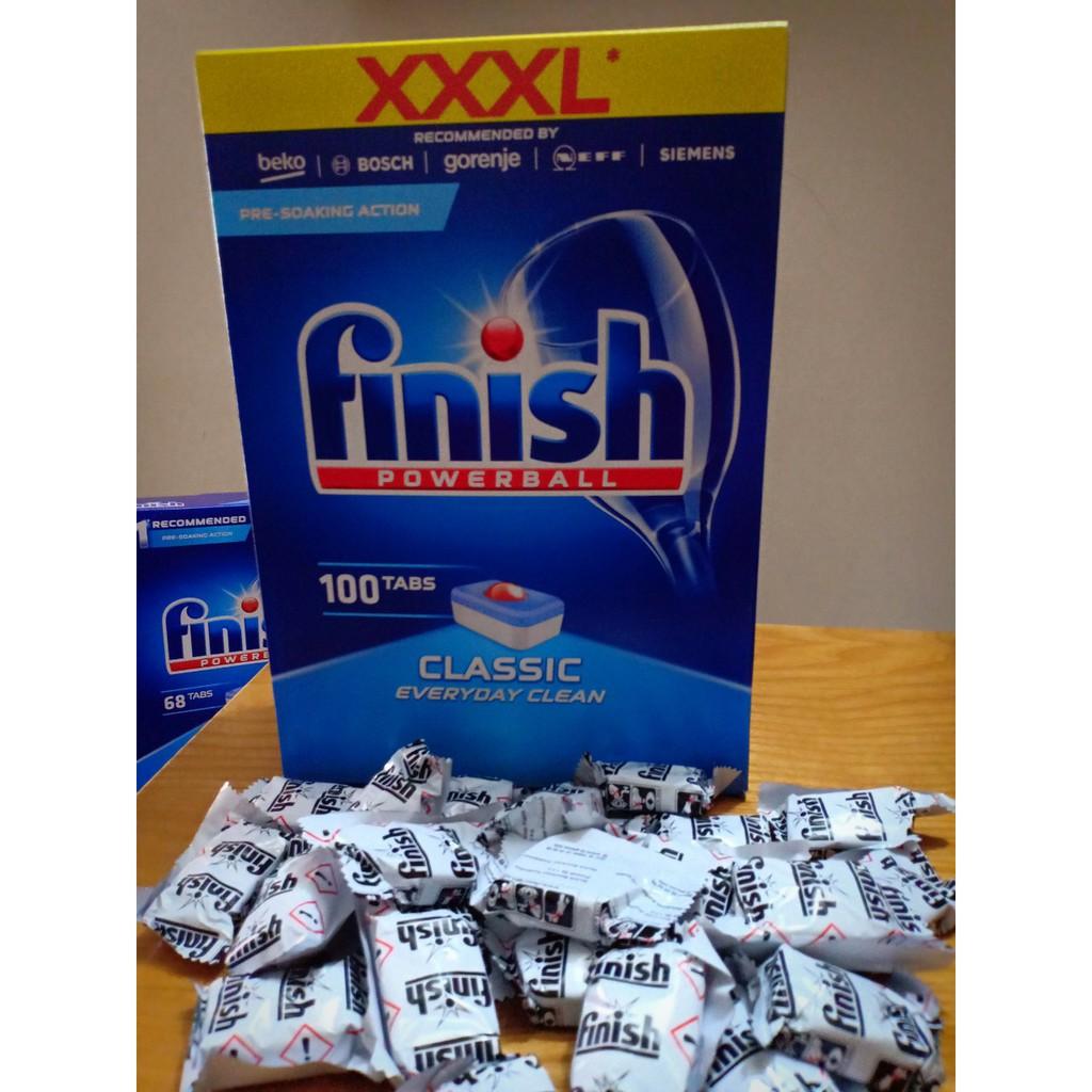 Combo Viên rửa bát Finish hộp 85 viên mới nhất dùng cho Máy rửa bát chén