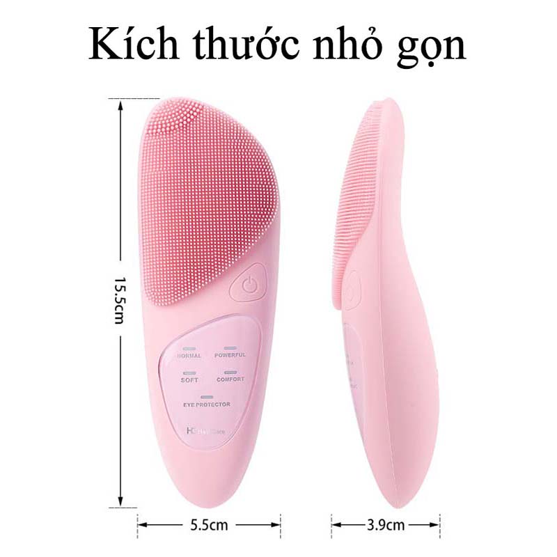 Máy Rửa Mặt Mini Cầm Tay Đa Năng Máy Massage Mặt Đầu Silicon Nén Nóng Giúp Sạch Sâu Da Chăm Sóc Mắt Đẩy Tinh Chất Dụng Cụ Làm Sạch Lỗ Chân Lông Và Tẩy Da Chết Dụng Cụ Làm Đẹp Gia Dụng Sạc USB - ML004