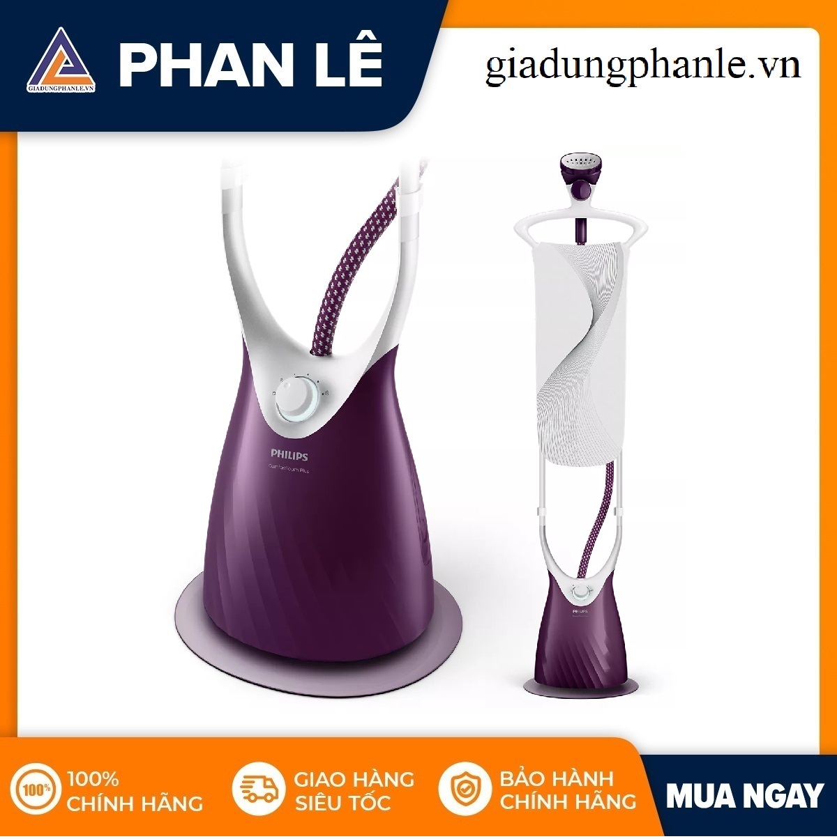 Bàn ủi hơi nước đứng Philips GC558 - Hàng Chính Hãng