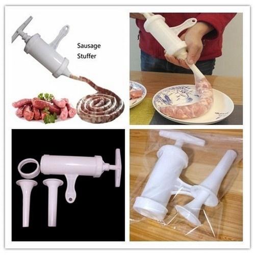 Dụng cụ làm xúc xích, lạp sườn, nhồi lòng có 2 đầu phễu tiện lợi