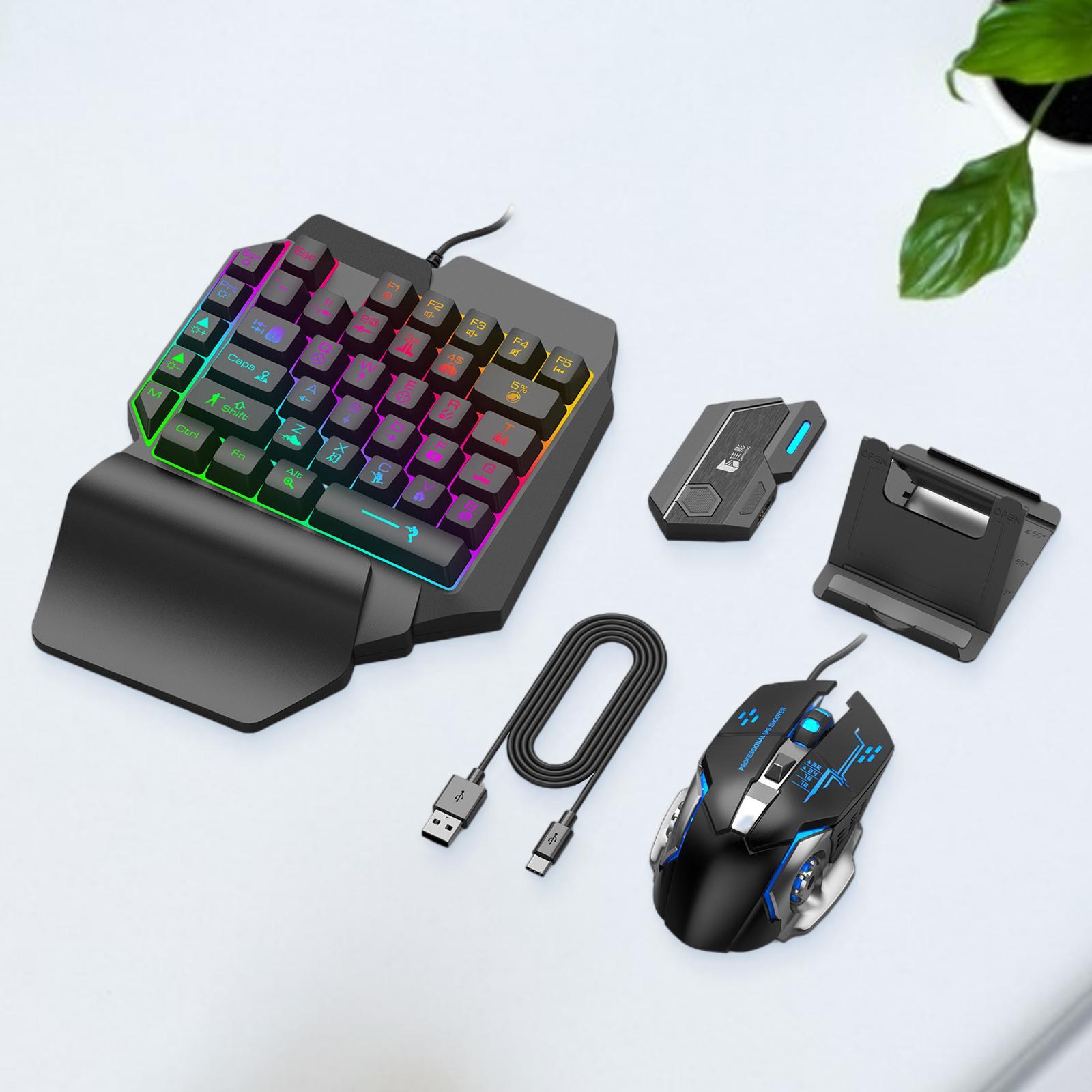 Mobile Phone Keyboard Mouse Console Adapter USB Hub Converter