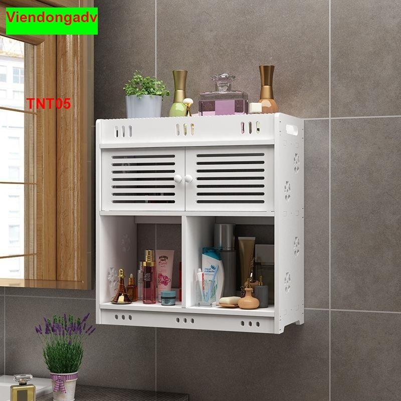 Tủ nhà tắm chống thấm nước - Kệ lắp ráp treo tường nhà tắm