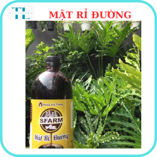 Mật Rỉ Đường Dùng Nuôi Cấy Vi Sinh, Ủ Rác Thải Hữu Cơ, Cải tạo đất, Ủ Phân Chai 1 Lít Sfarm (~1.40Kg)