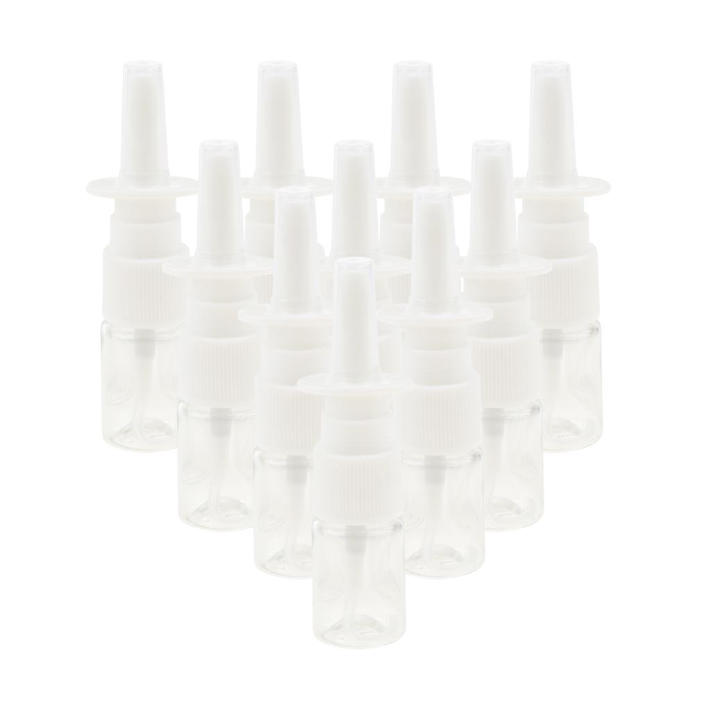 100 Pieces Mini Nasal Spray Bottles Fine Mist Pump Water Perfumes Container