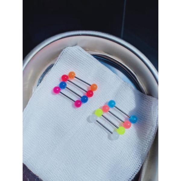 Khuyên Lưỡi / Khuyên Lưỡi Nhiều Màu - Khuyên Thép Y Tế Không Gỉ - 69STORE