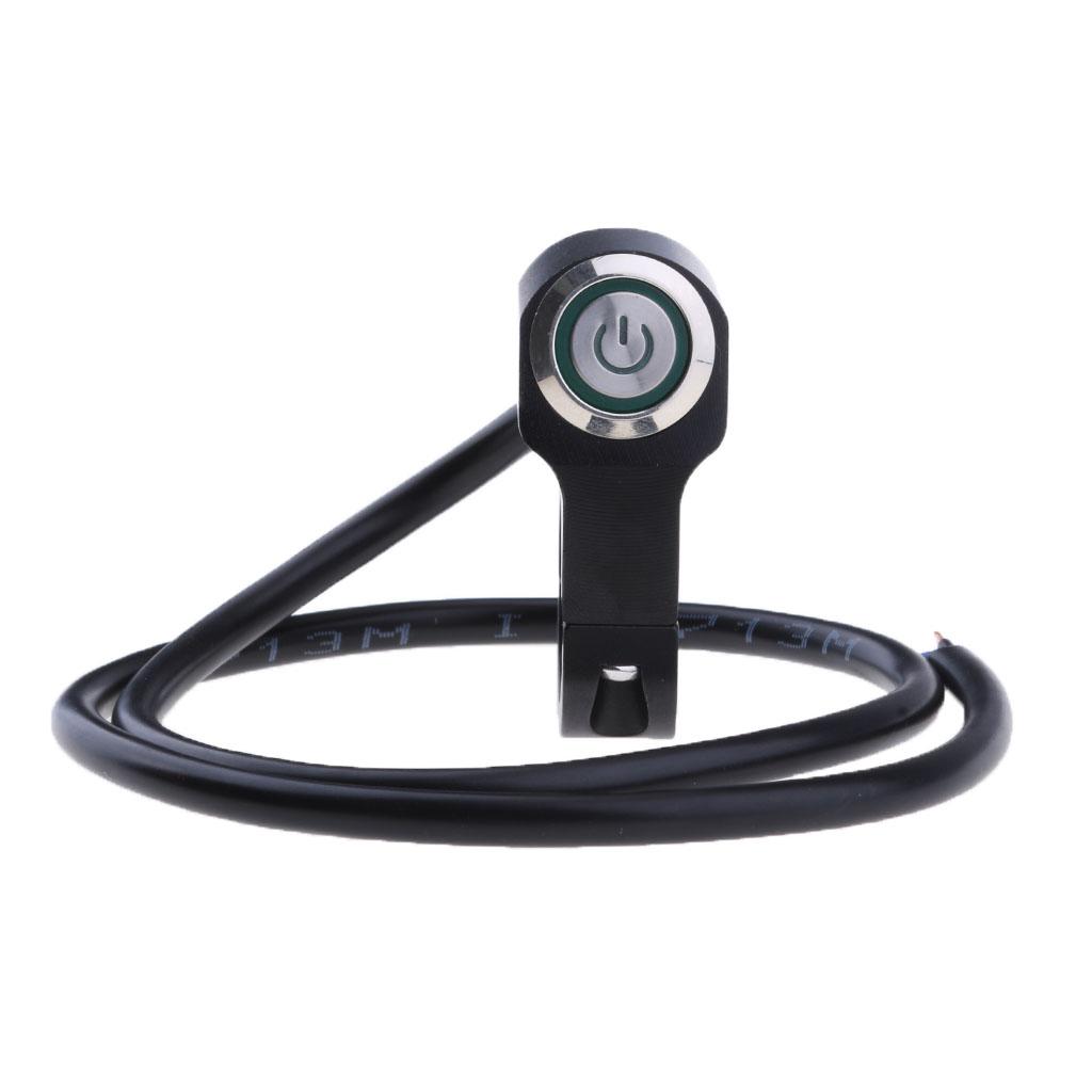 Motorcycle 25mm/1" Handlebar Headlight Switch and Wires Waterproof On/Off