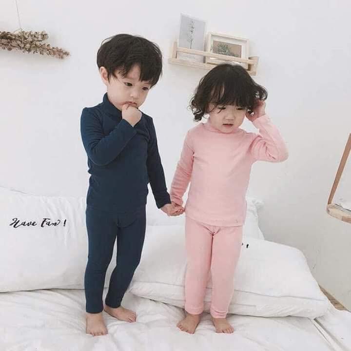 Combo 3 bộ Bodyzip cao cổ 3cm cho bé - Bao chất dày dặn