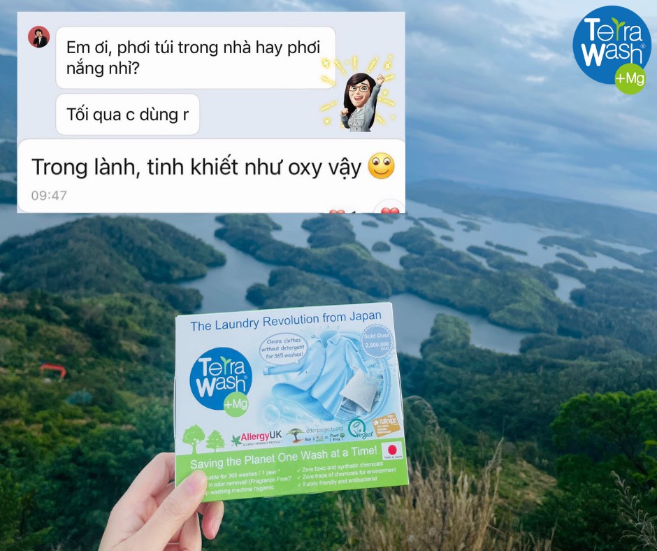 Combo Túi Giặt Terra Wash Thay Thế Xà Phòng, Baking Soda Và Tinh Dầu Sả Chanh.