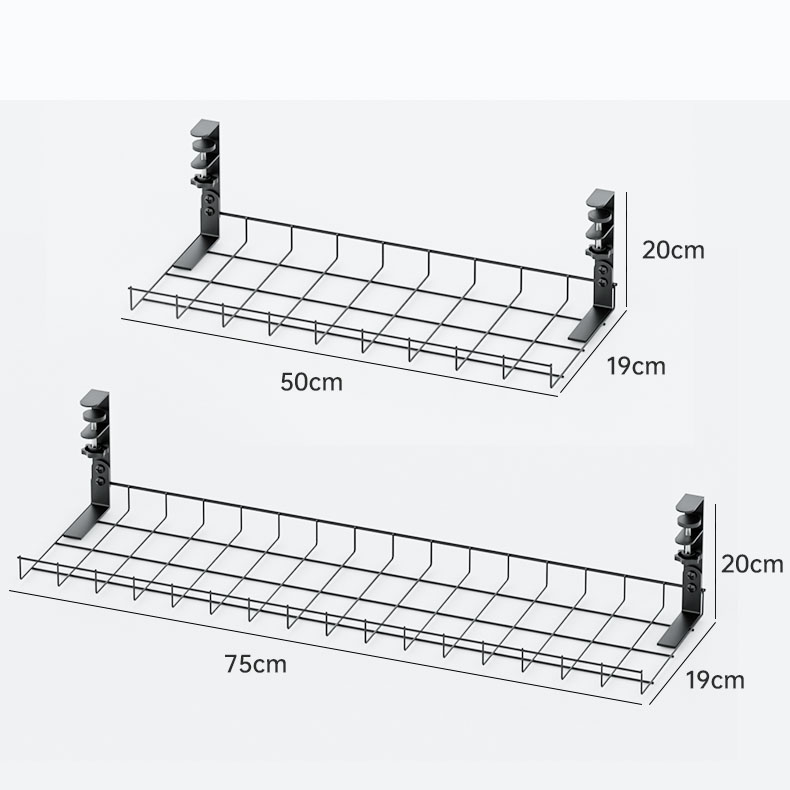 Giá Để Ổ Cắm Điện Kẹp Cạnh Bàn Làm Việc; Khay Đi Dây Điện Gọn Bàn Học Bàn Máy Tính; Treo Luồn Ổ Điện