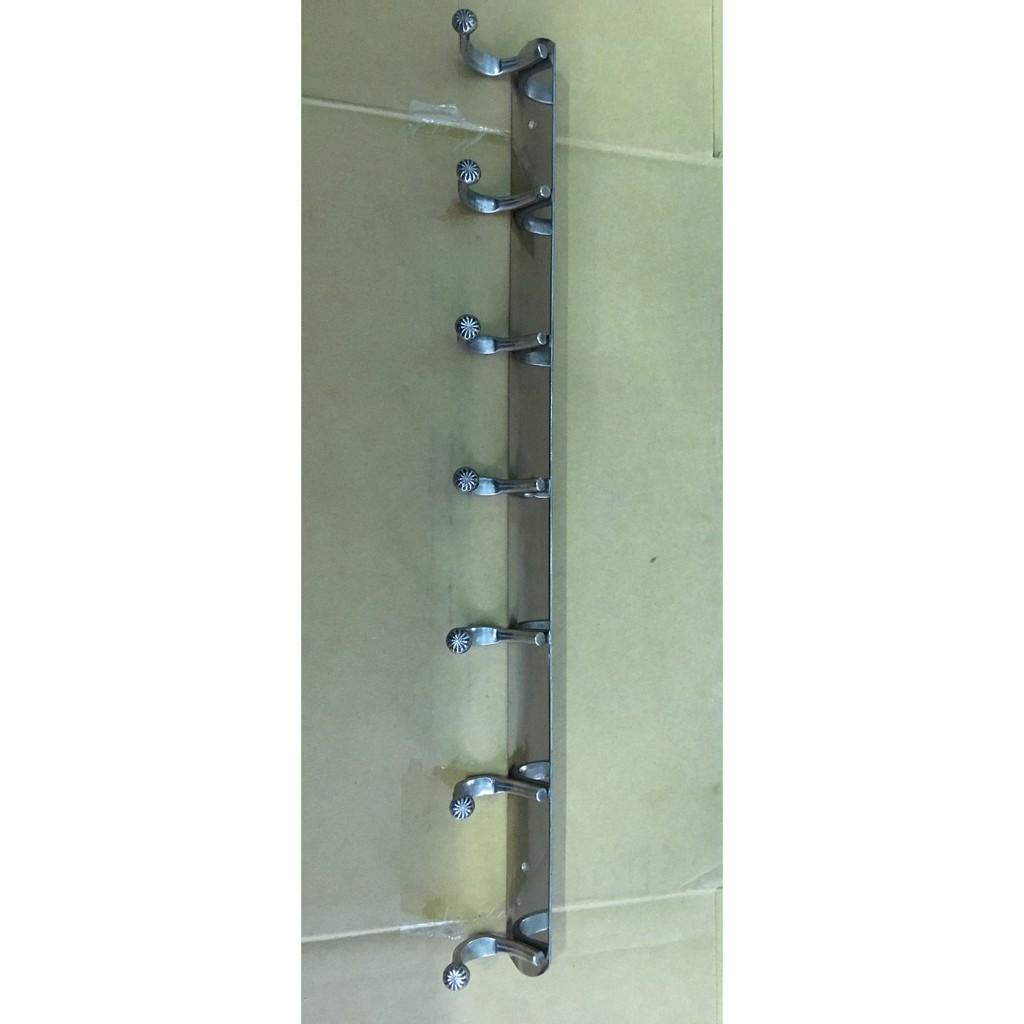 MÓC TREO HÌNH ĐẦU RỒNG INOX 304 DÀI 80cm,6-8 MÓC