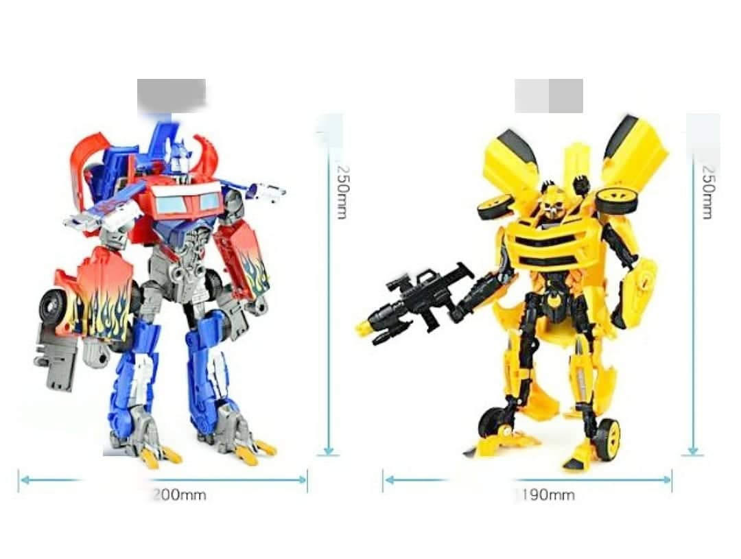 Bộ 2 robot lắp ghép biến hình size đại