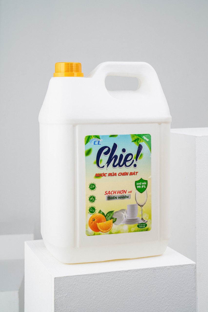 Nước rửa chén hương trái cây Chie! 100% organic không hóa chất độc hại, thân thiện môi trường can 10 lít