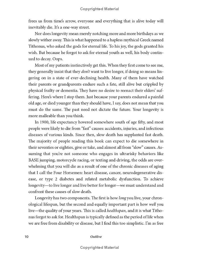 Sách ngoại văn: Outlive - The Science And Art Of Longevity