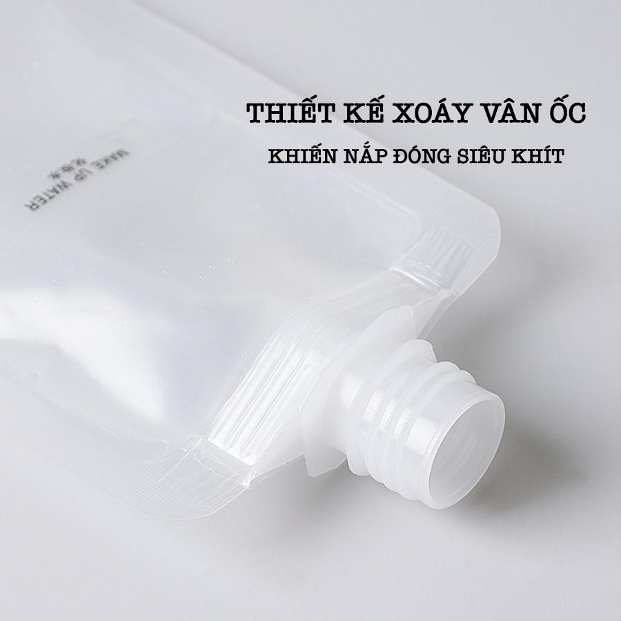 Túi Chiết Mỹ Phẩm trong suốt - Túi nắp bật 100ml/ 50ml/ 30ml Đựng dầu gội , nước du lịch