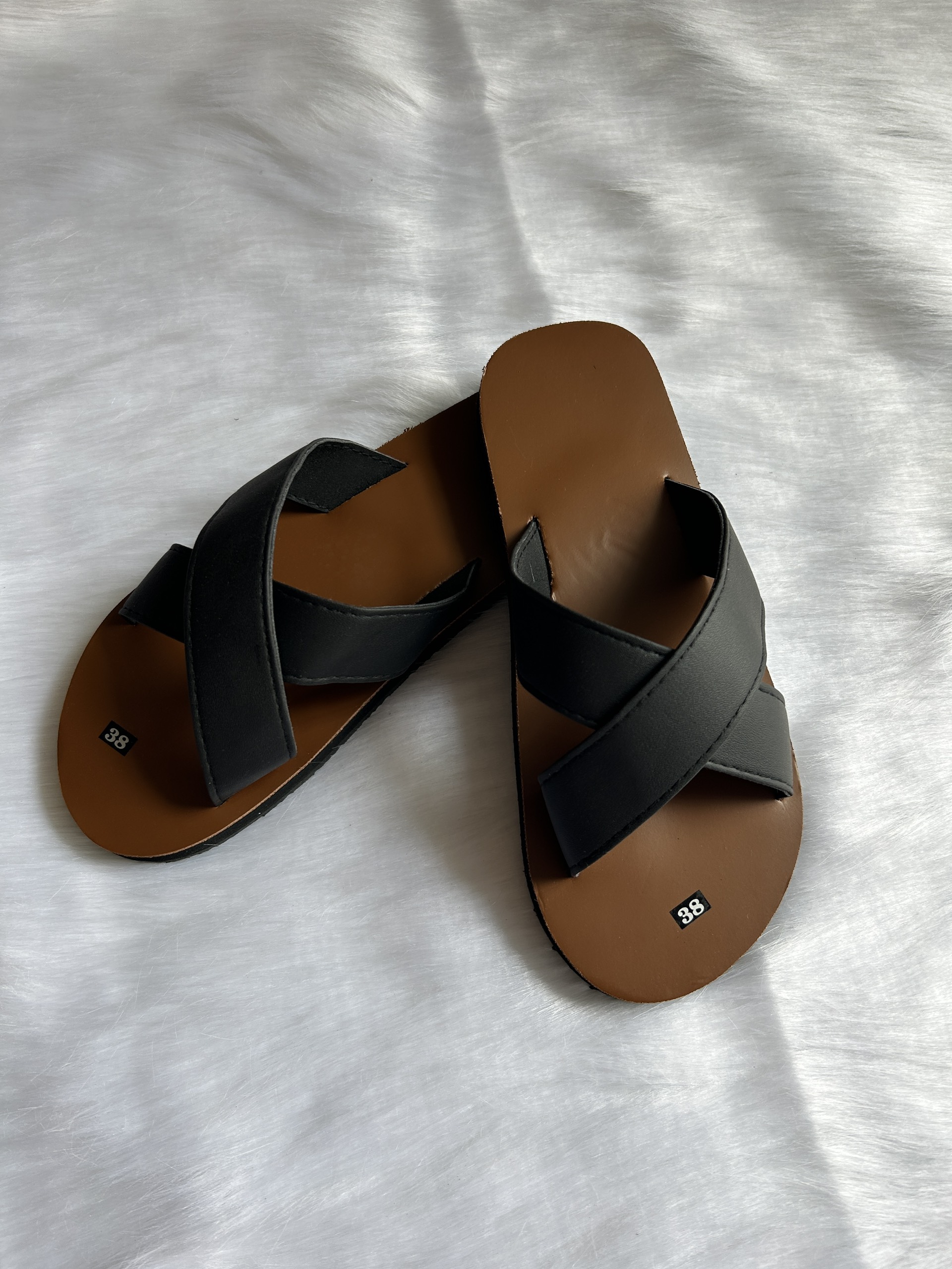 Dép sandal Nữ quai da mềm Đế bệt Cao Su ôm chân LYNA Sandal mã SD261