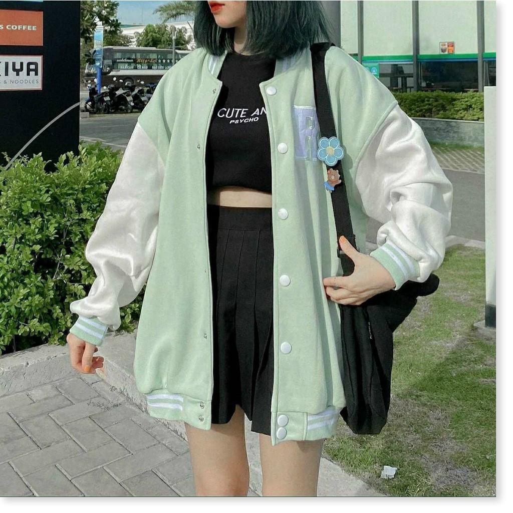 Áo khoác Cadigan Thun Nỉ Ngoại Mềm Thêu R trước ngực TP B.By