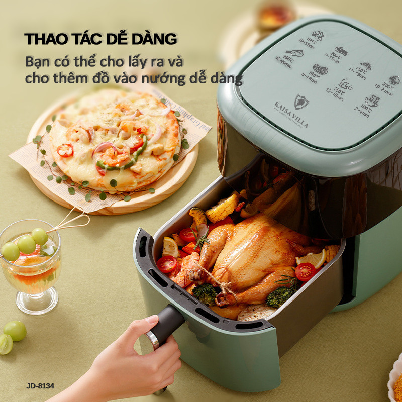 Nồi chiên không dầu điện tử Kaisa Villa JD-8134 - Hàng chính hãng