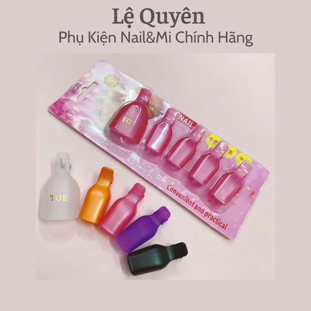 Kẹp Ủ Tháo Gel Móng Chân_Bộ 5 Kẹp Bền Chắc Chuyên Nghành Nail